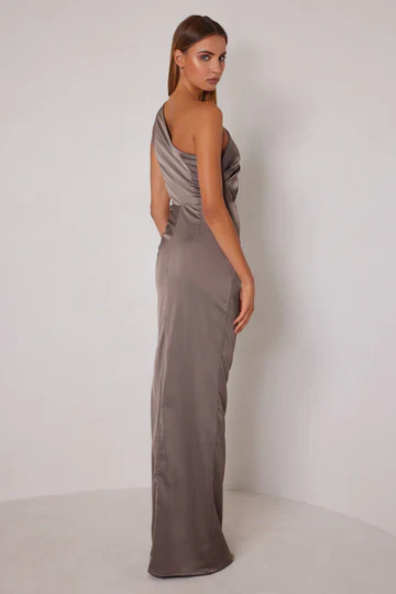 Elle Zeitoune Alanna Maxi Dress - Taupe - Image 3