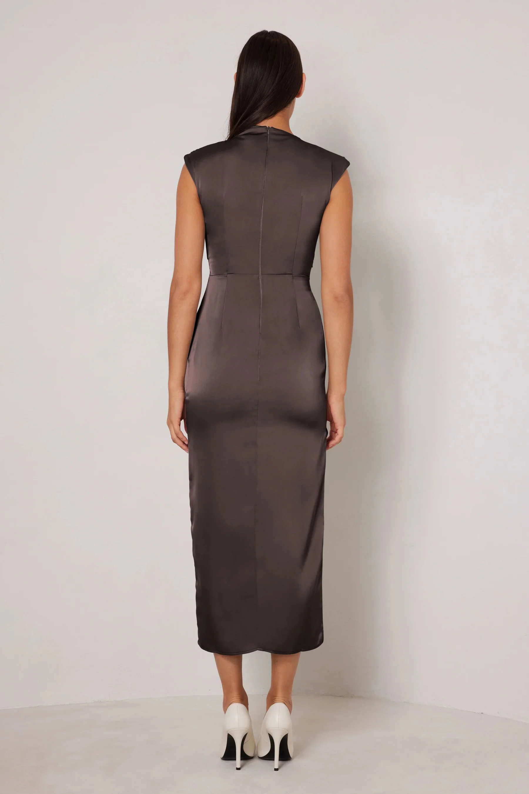 Elle Zeitoune Amber Serene Dress - Espresso - Image 3