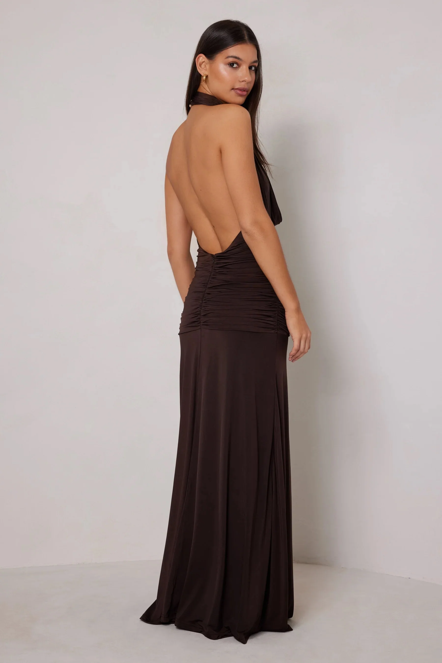 Elle Zeitoune Amora Dress - Espresso - Image 3