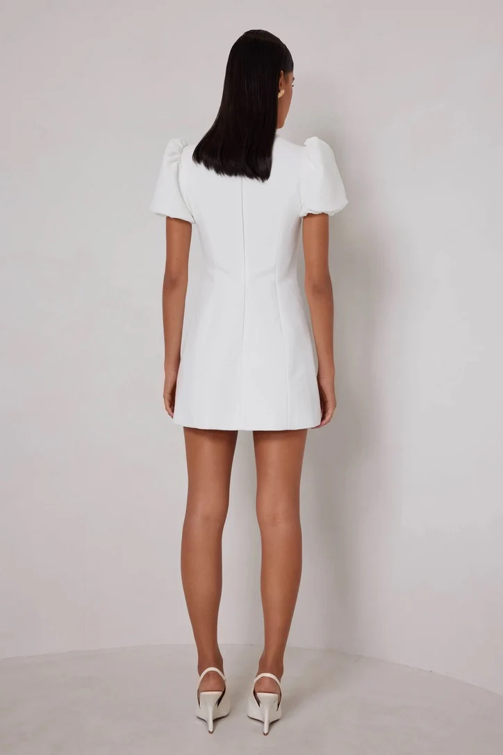 Elle Zeitoune Candice Mini Dress - White - Image 3