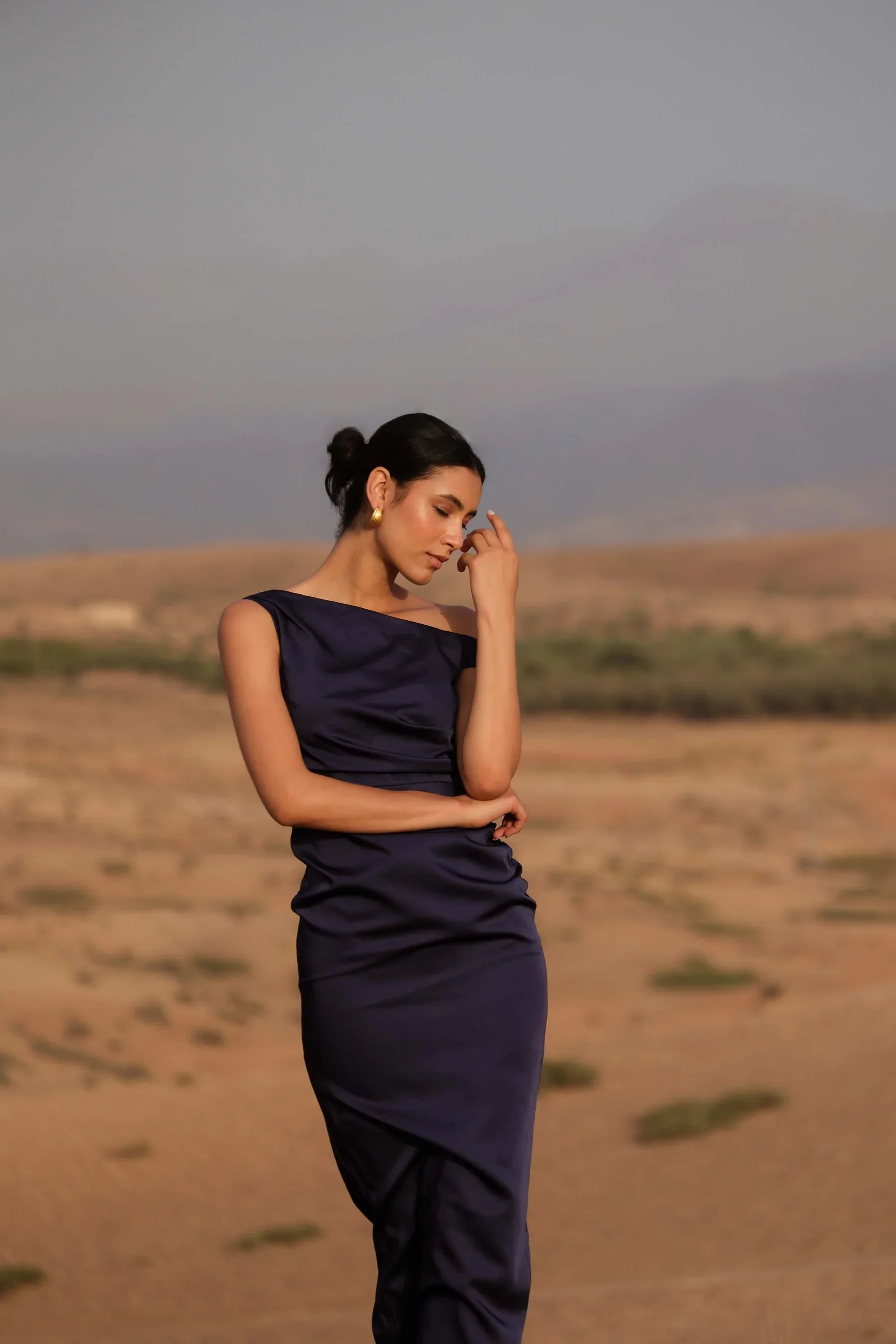 Elle Zeitoune Kaira Dress - Midnight Blue - Image 4