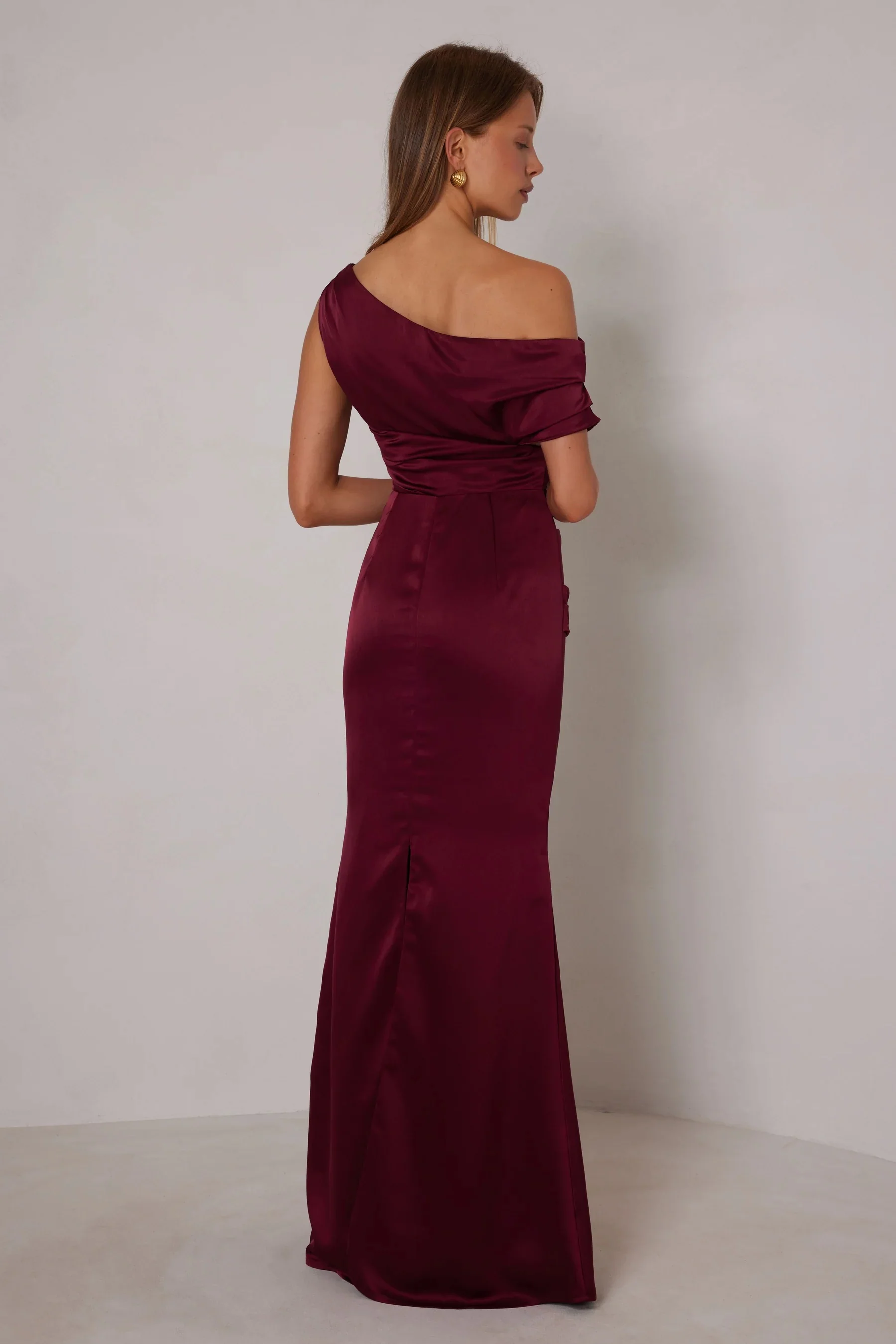 Elle Zeitoune Maximus Dress - Wine - Image 4