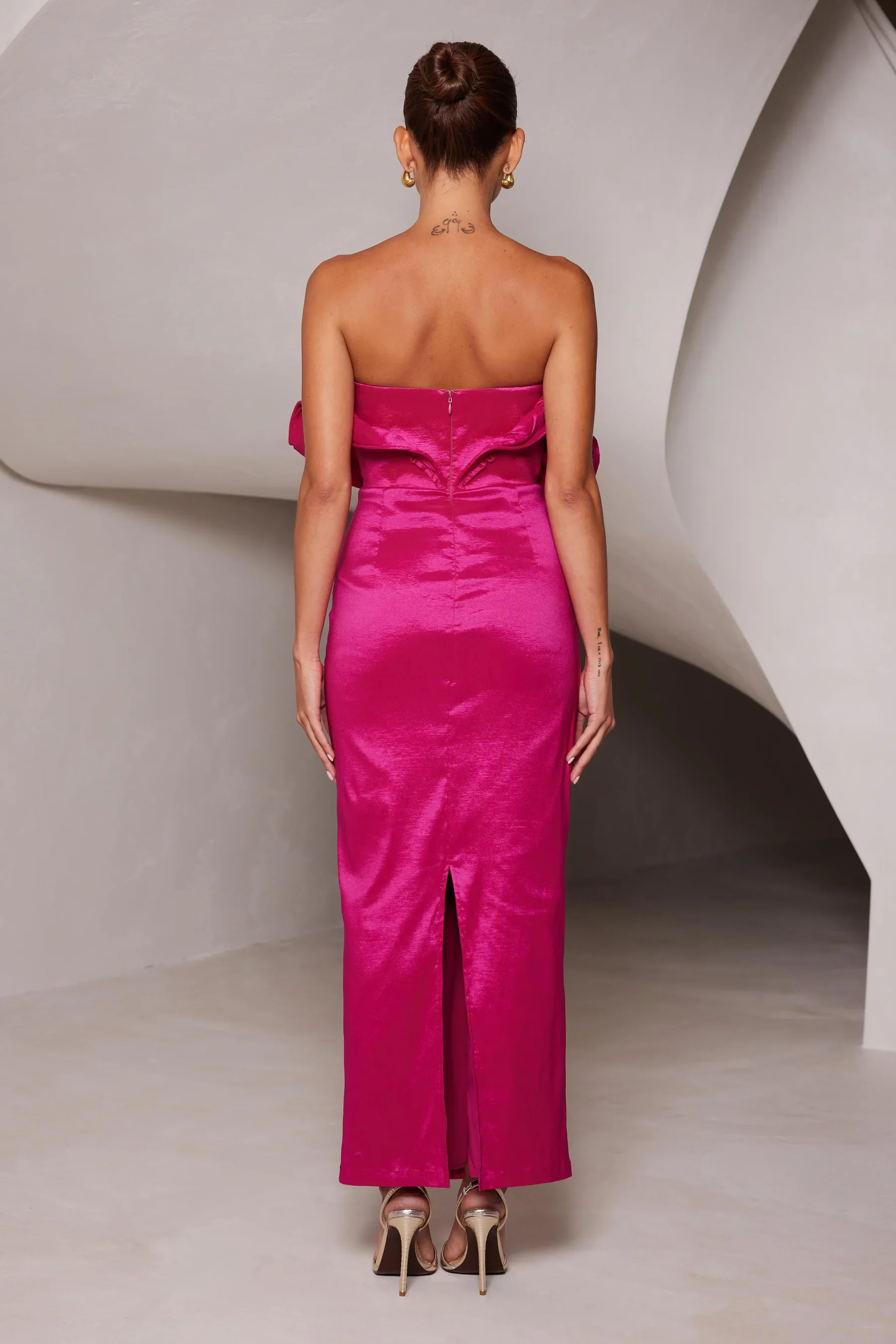 Elle Zeitoune Miles Dress - Raspberry - Image 5