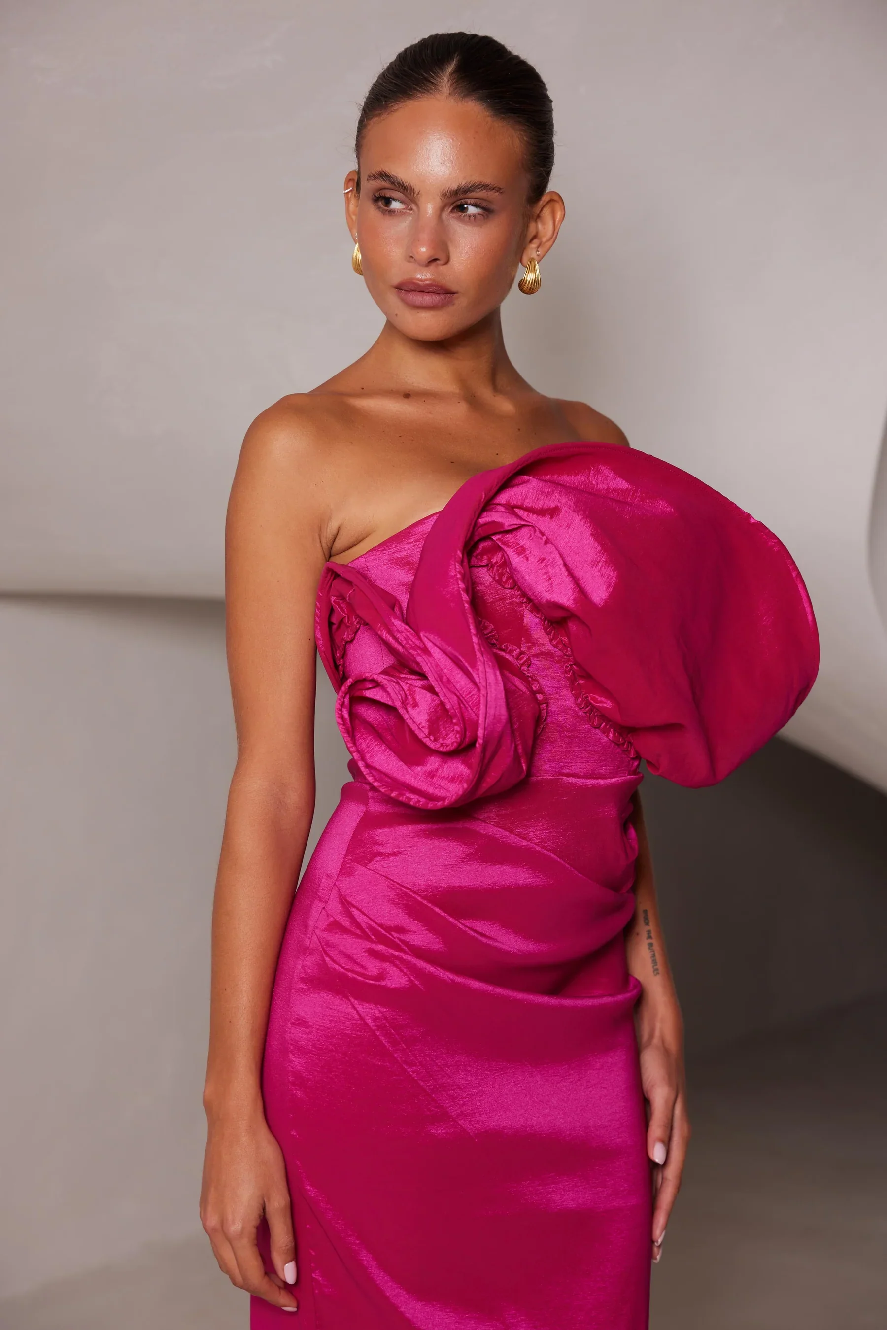 Elle Zeitoune Miles Dress - Raspberry - Image 6