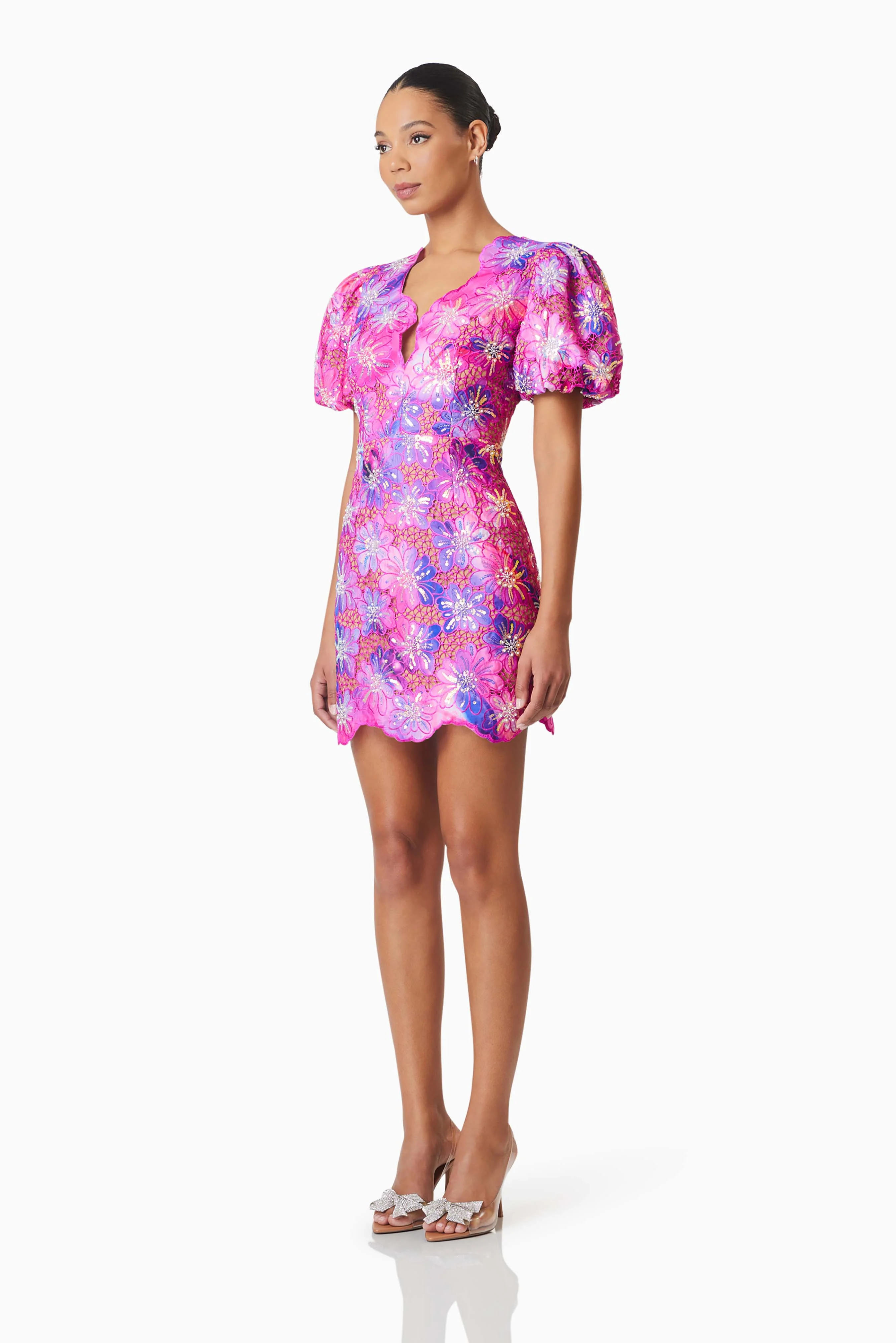 Elliatt Abrielle Mini Dress - Purple Multi - Image 5