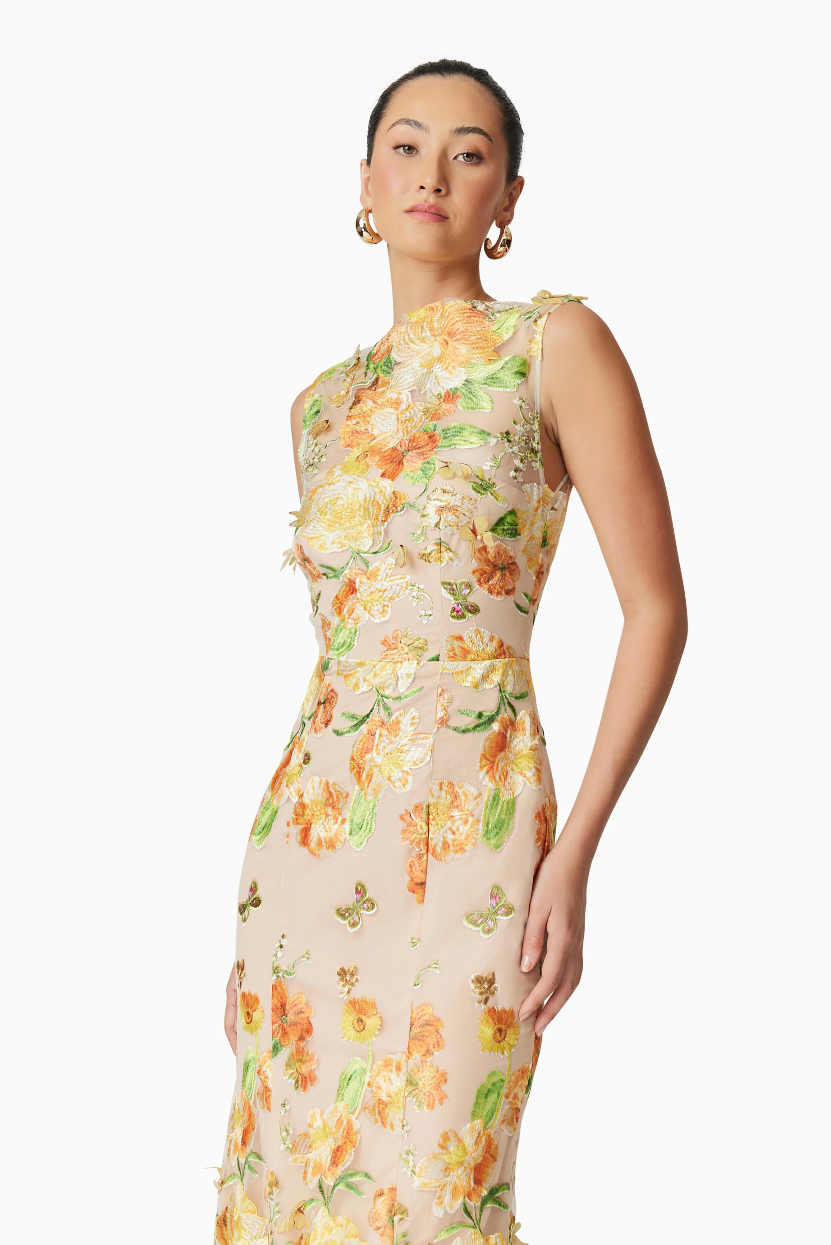 Elliatt Aella Midi Dress - Yellow Multi - Image 2