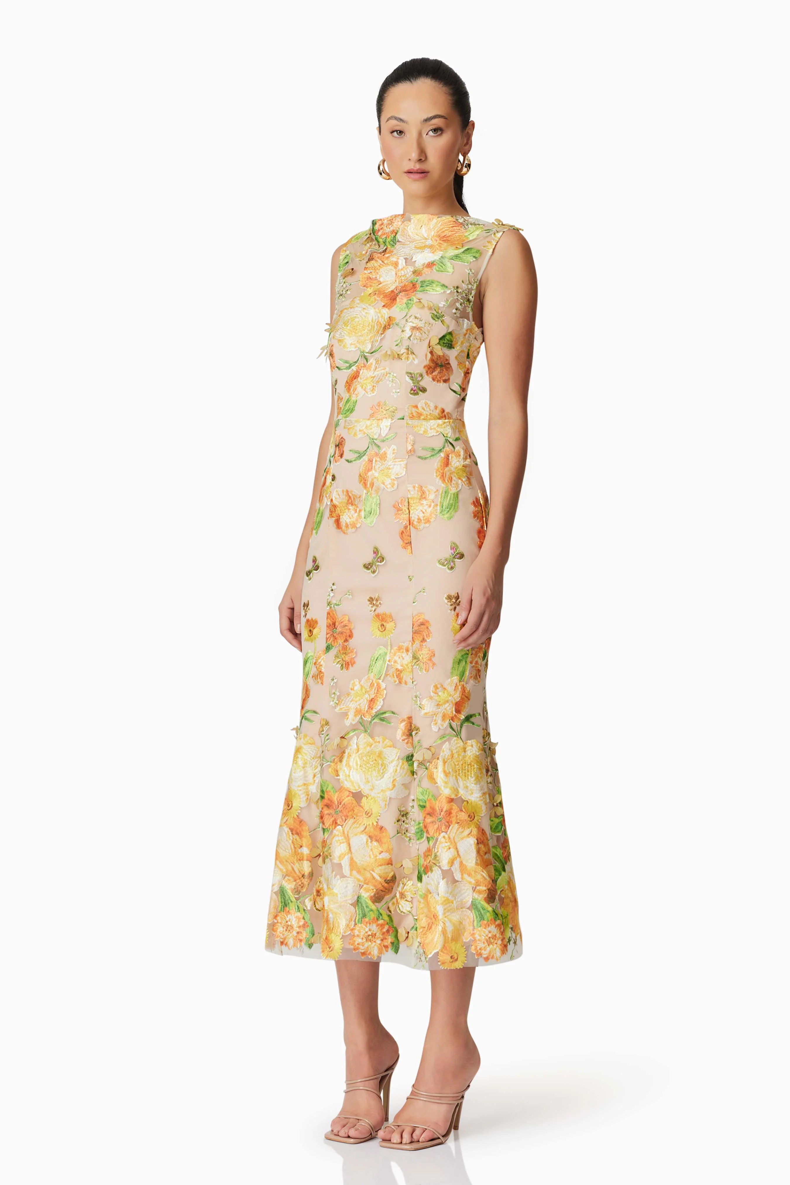 Elliatt Aella Midi Dress - Yellow Multi - Image 3