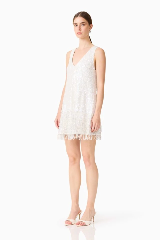 Elliatt Alessia Shift Mini Dress - White - Image 2