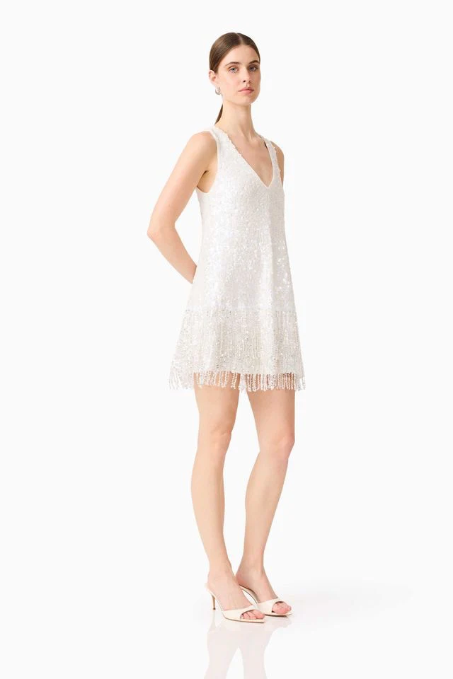 Elliatt Alessia Shift Mini Dress - White - Image 3