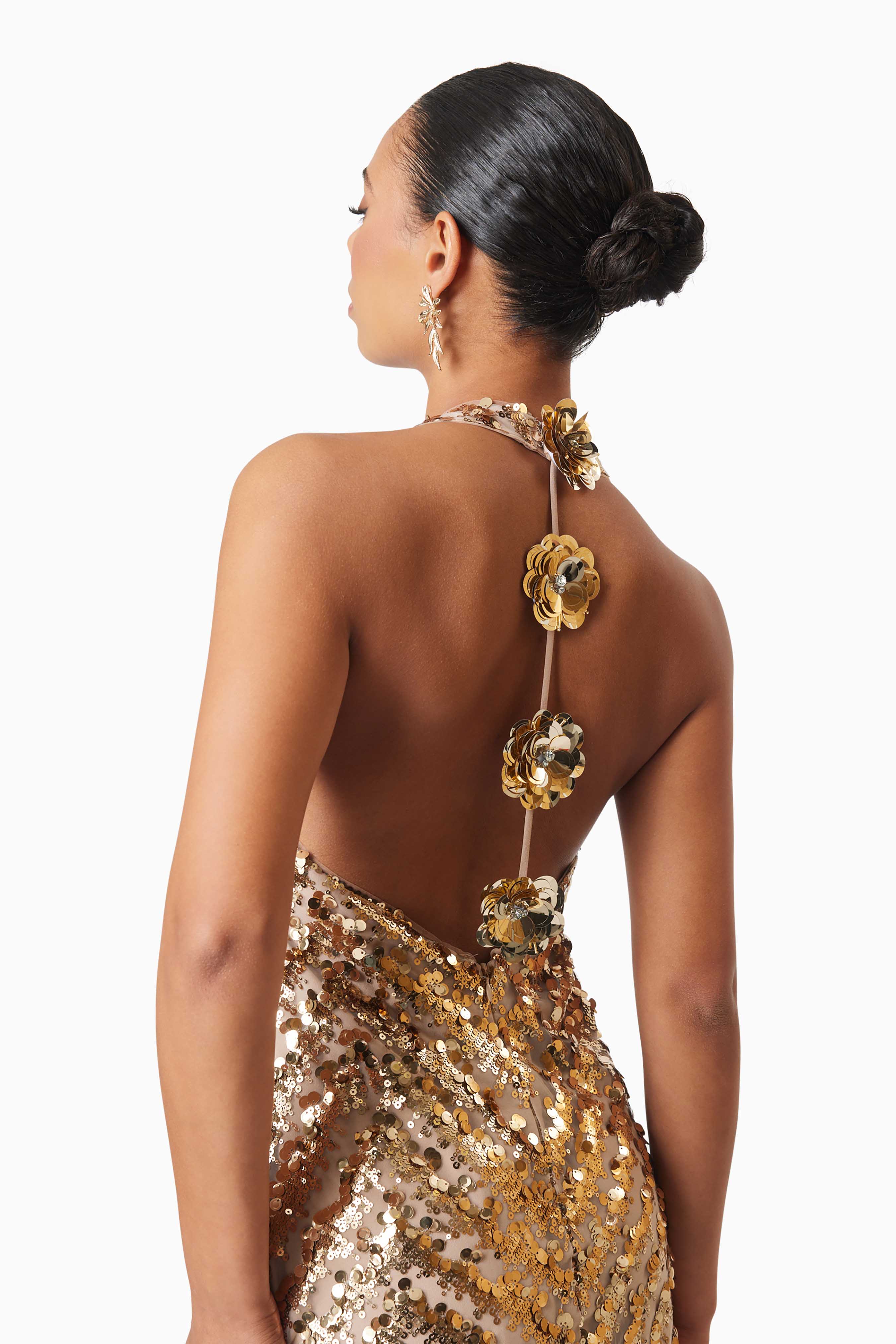 Elliatt Alisha Party Mini Dress - Gold - Image 4