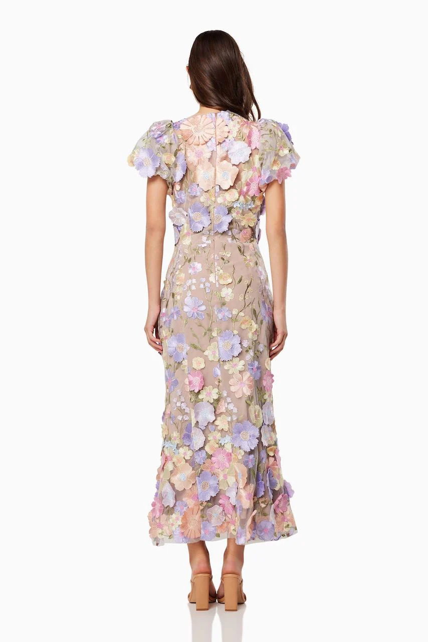 Elliatt Astraea 3D Lace Dress - Pastel - Image 4