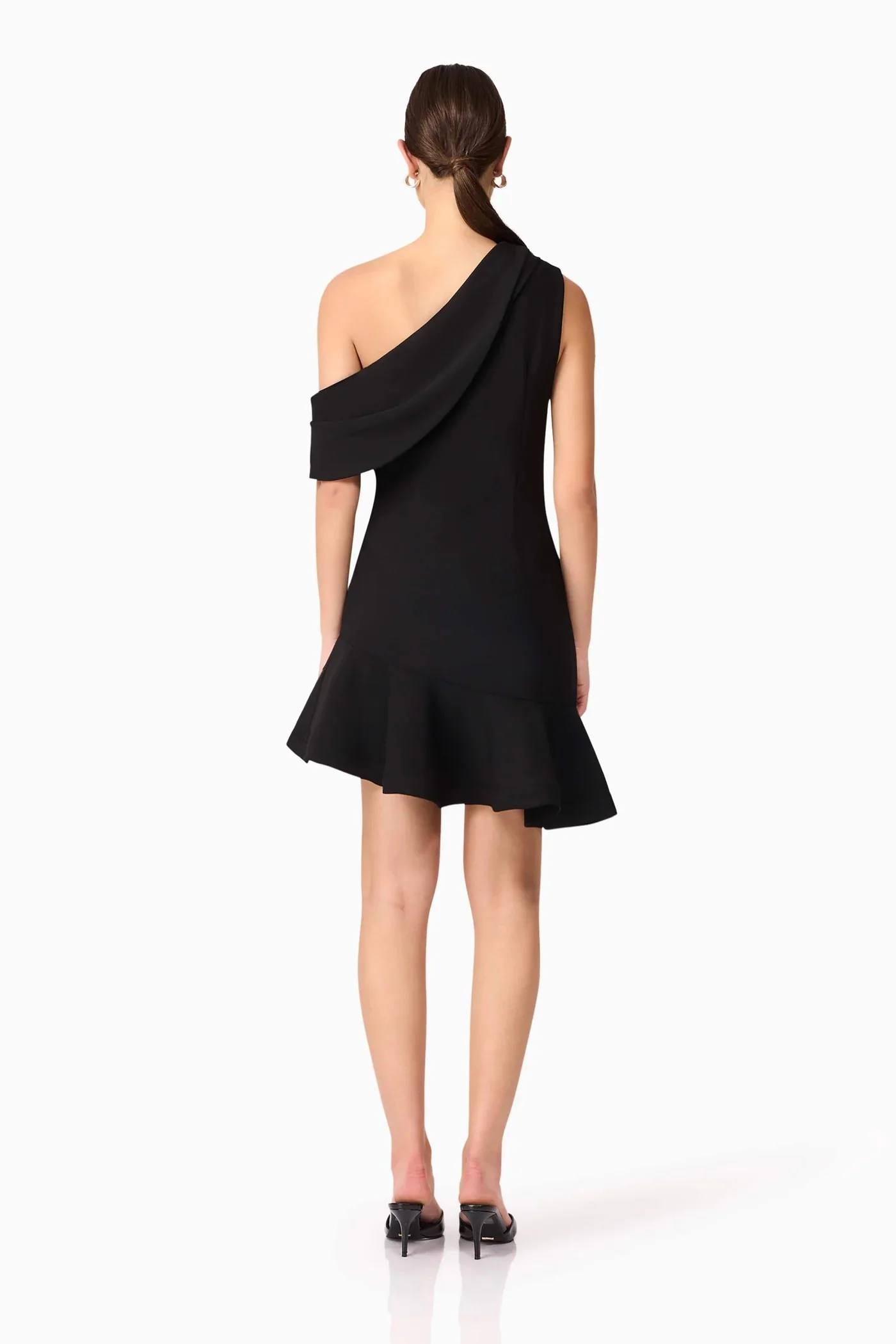 Elliatt Ava Asymmetrical Dress - Black - Image 3
