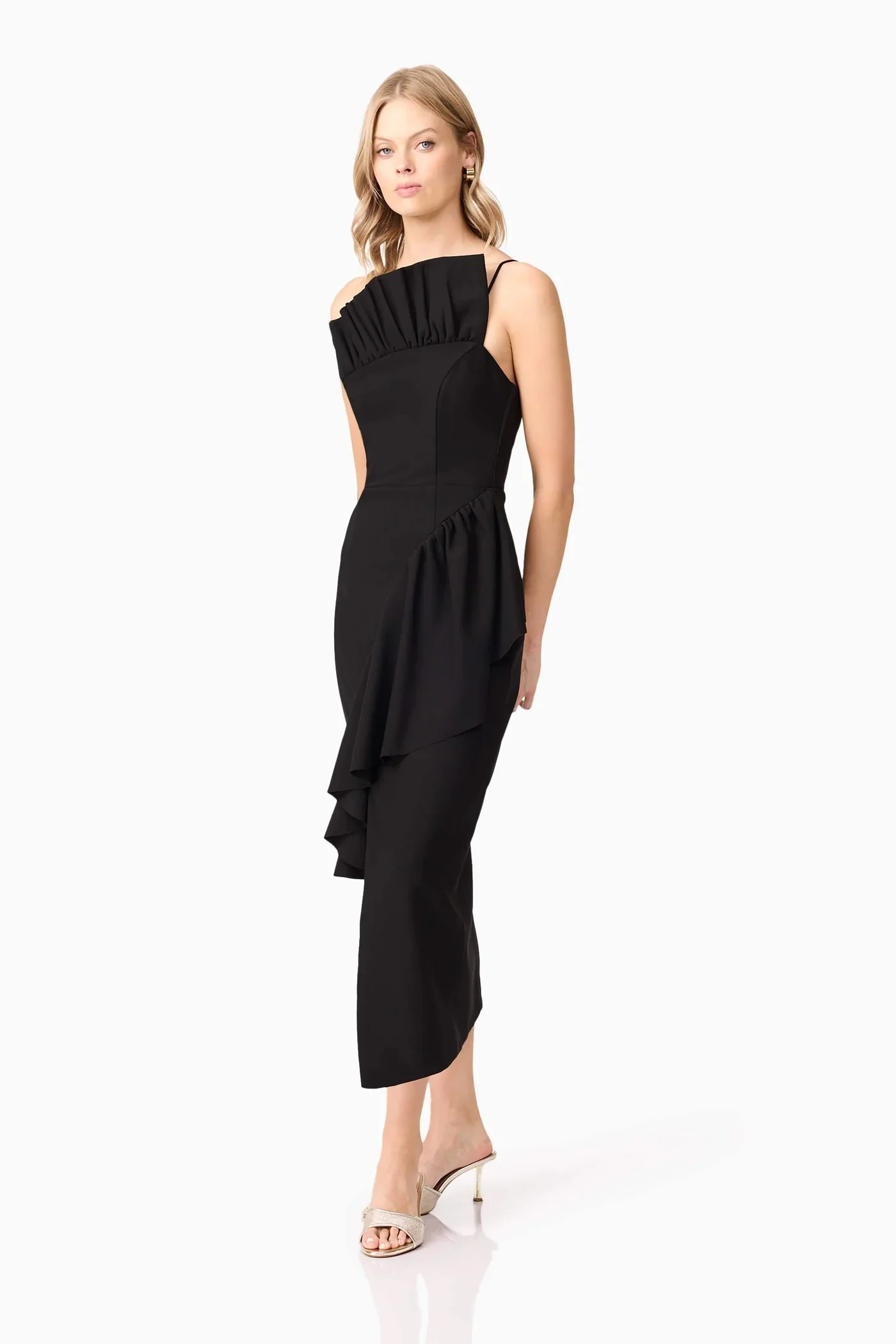 Elliatt Ava Midi Dress - Black - Image 2