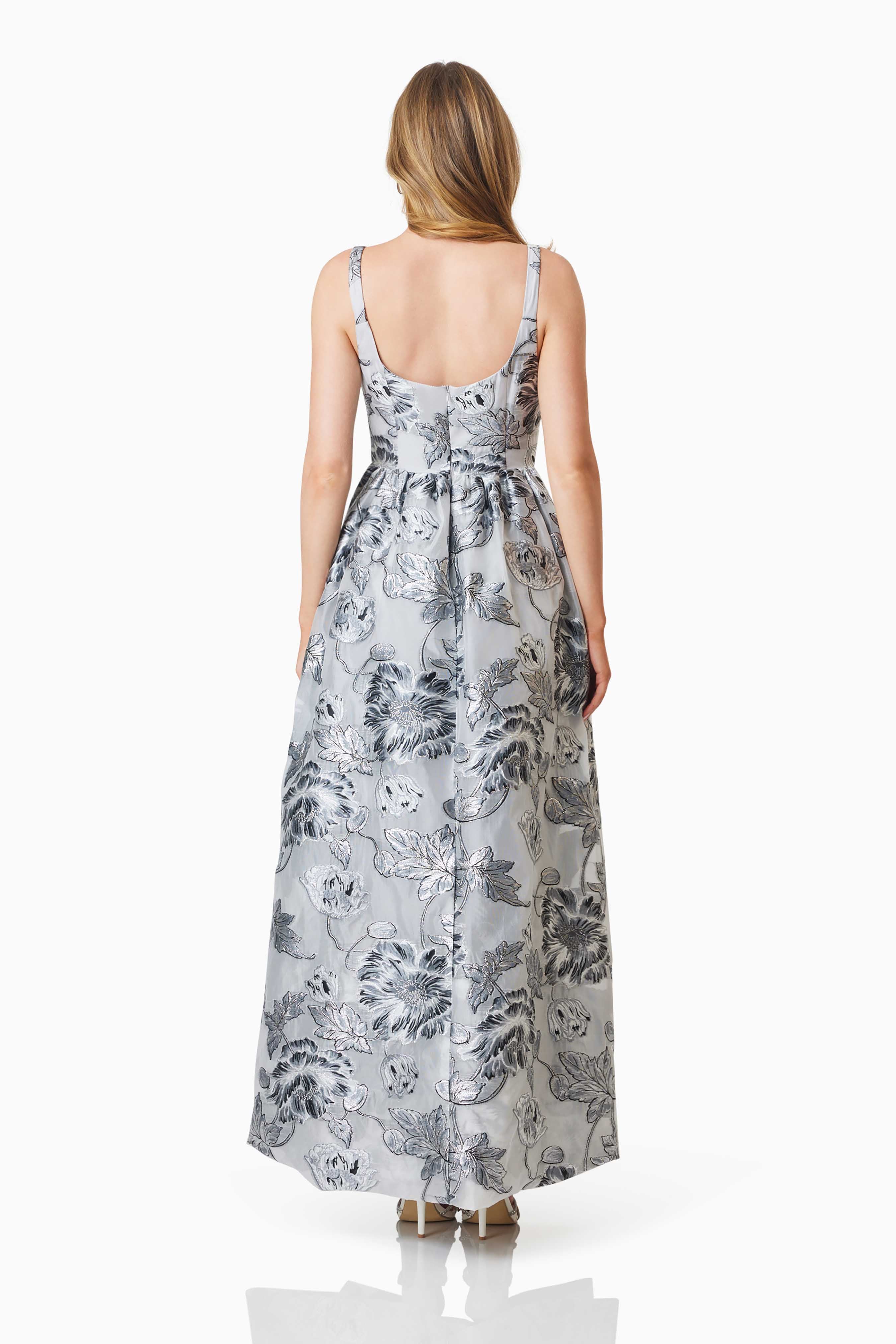 Elliatt Blossom Hilo Gown - Silver Multi - Image 4