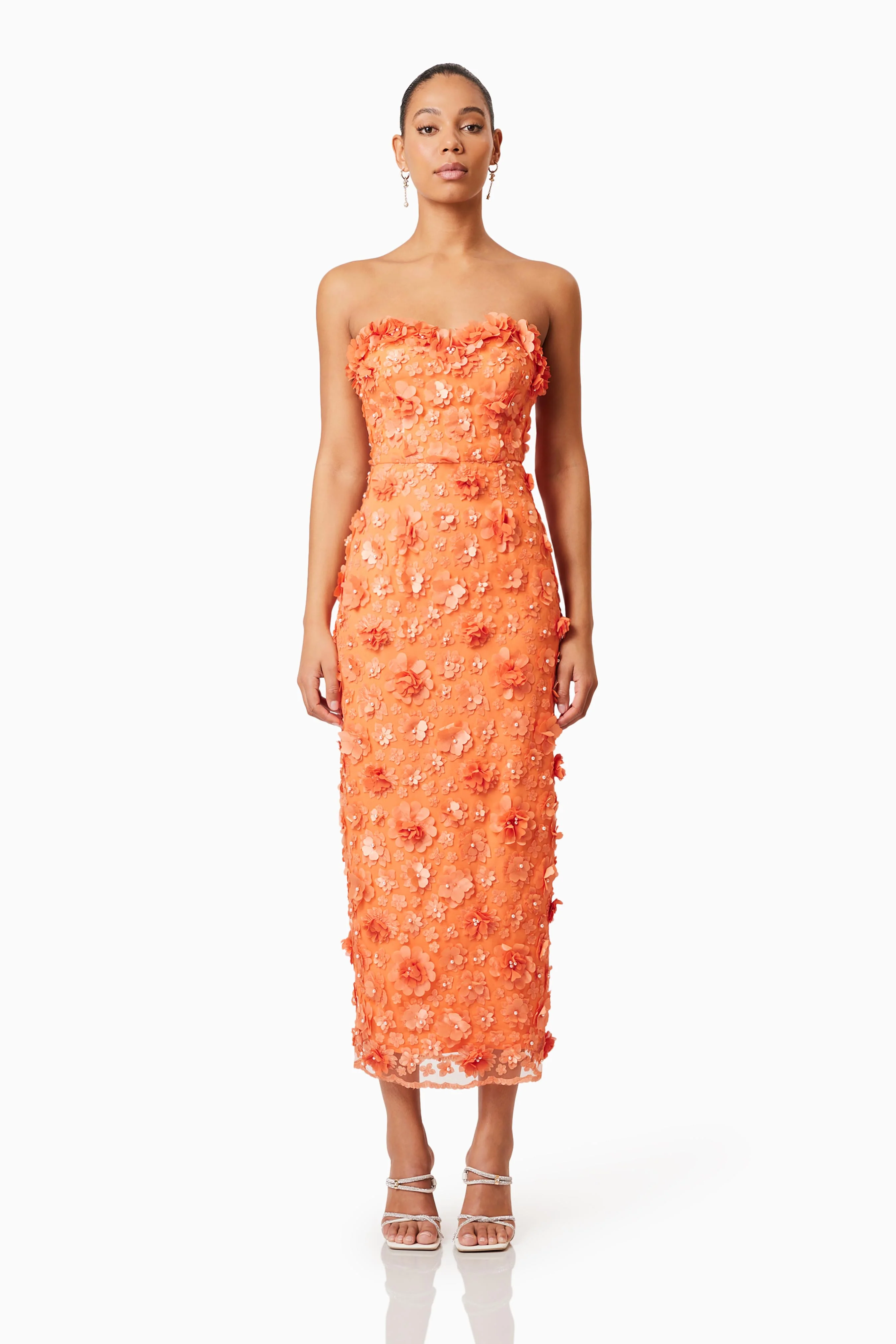 Elliatt Bluebell Midi Dress - Orange