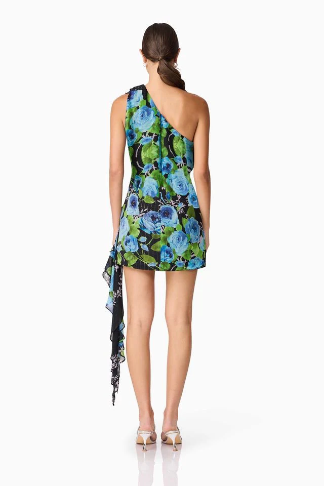 Elliatt Briony Mini Dress - Black Multi - Image 5