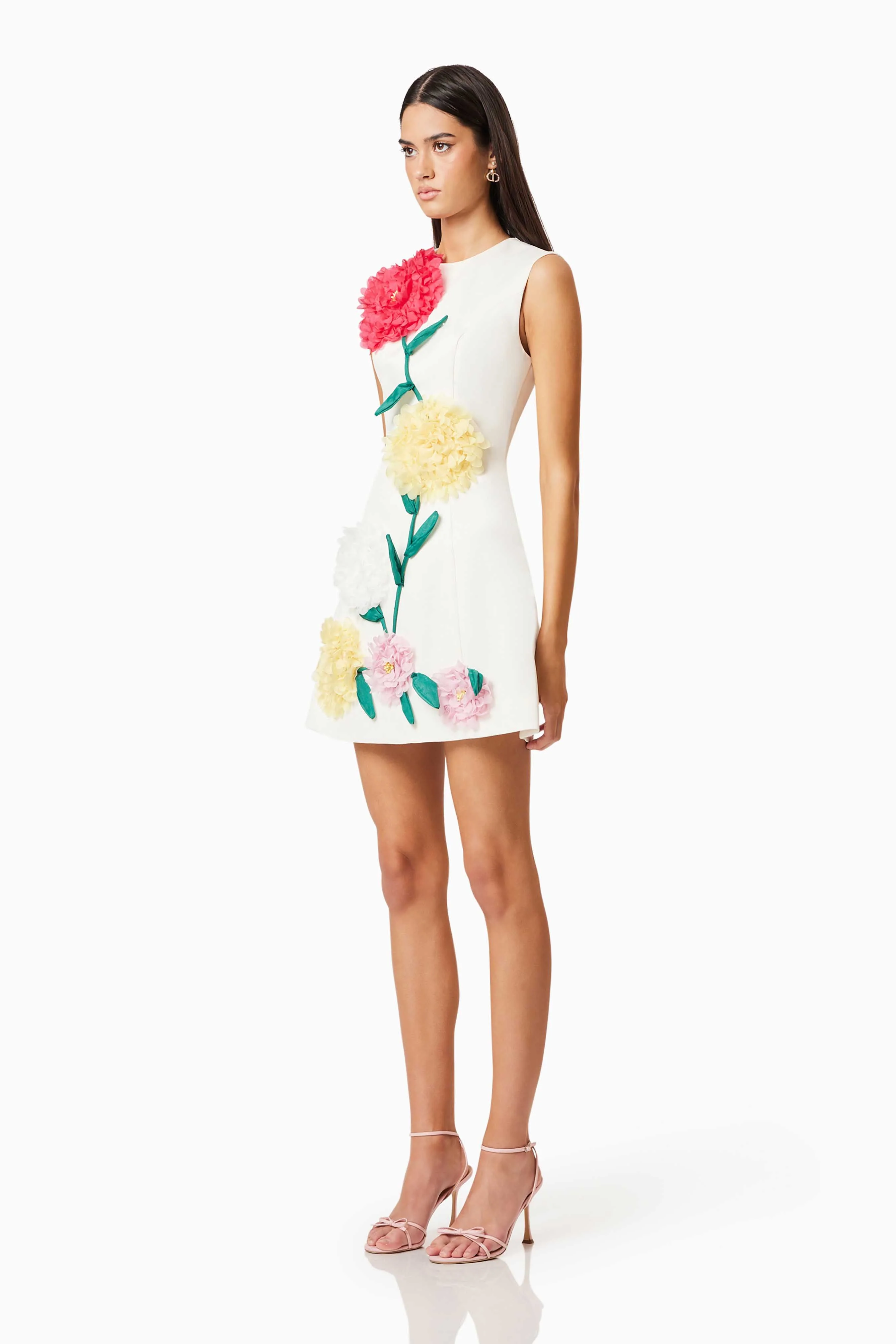 Elliatt Buttercup Mini Dress - Ivory - Image 3