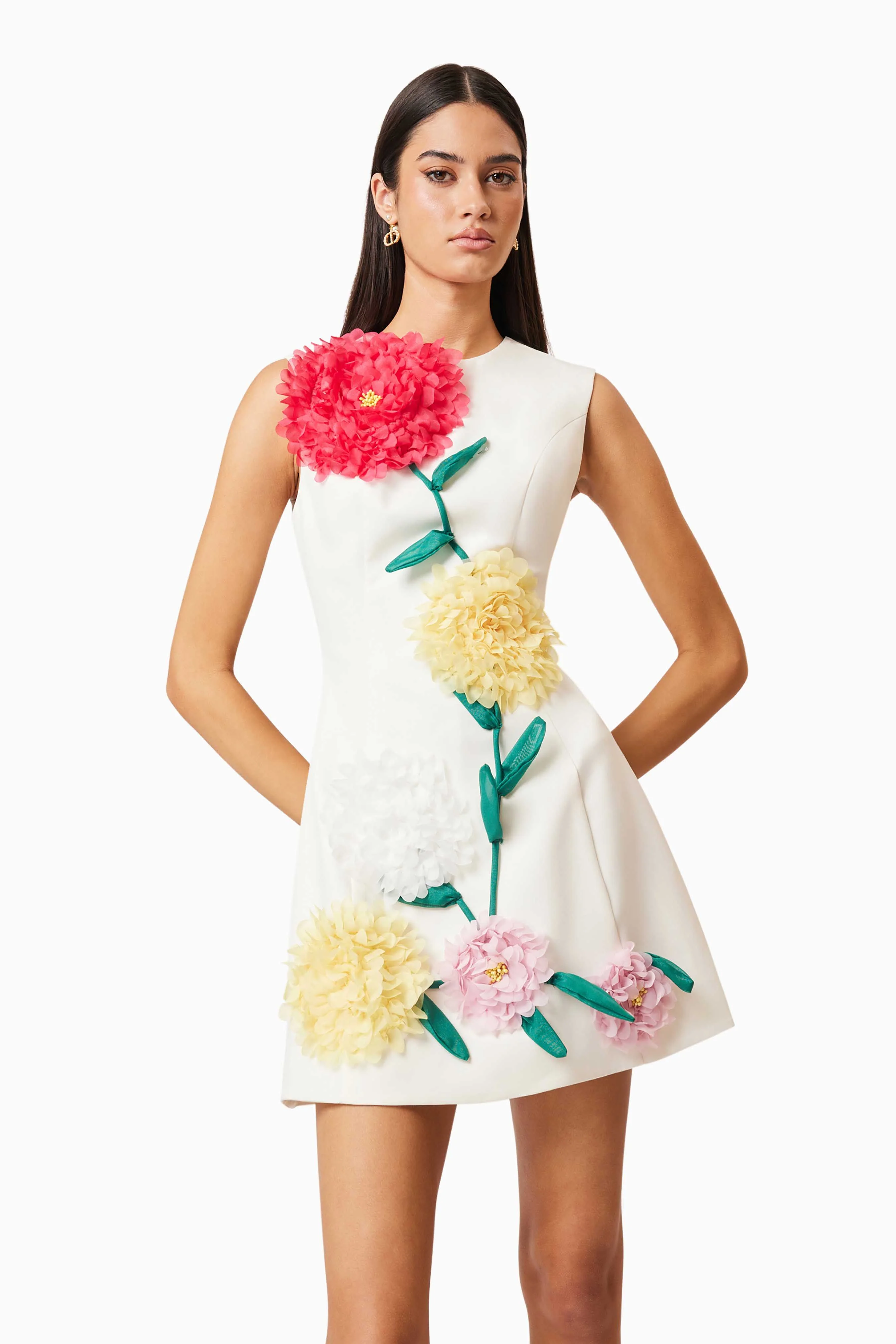 Elliatt Buttercup Mini Dress - Ivory - Image 4