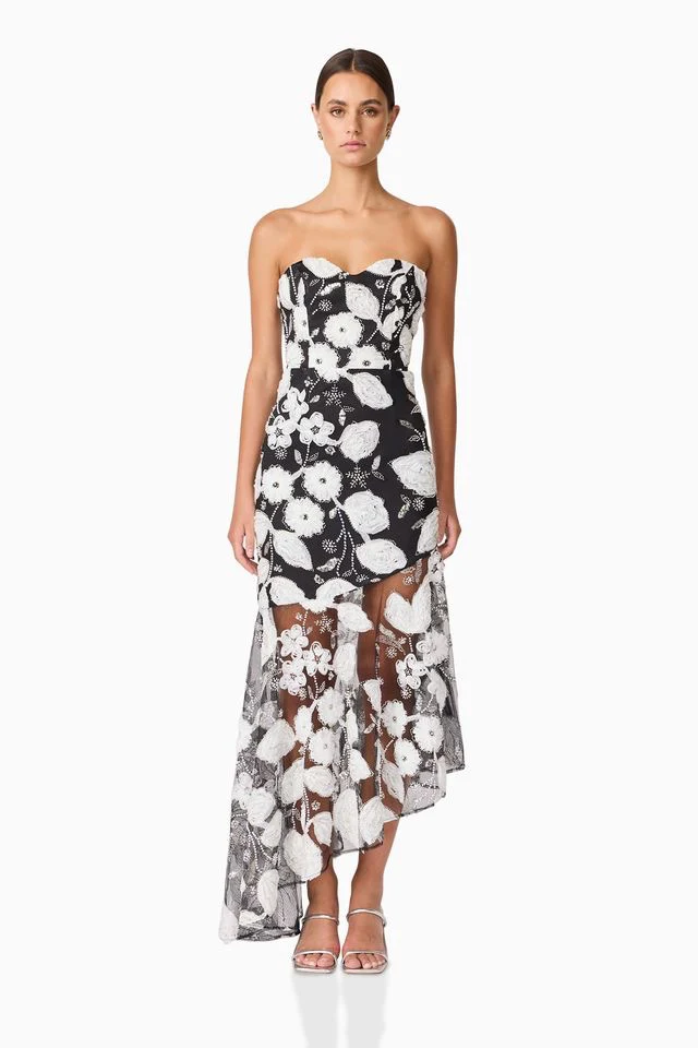 Elliatt Carol Gown - Black & White