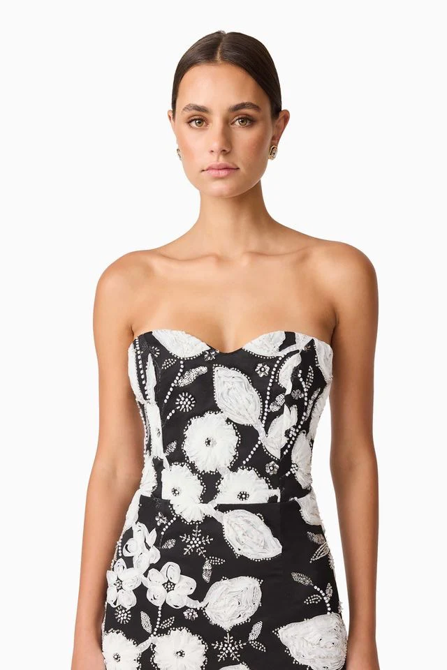 Elliatt Carol Gown - Black & White - Image 6