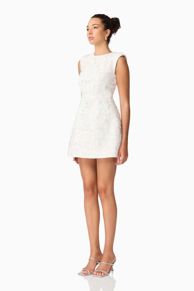 Elliatt Carol Tulip Mini Dress - White - Image 2