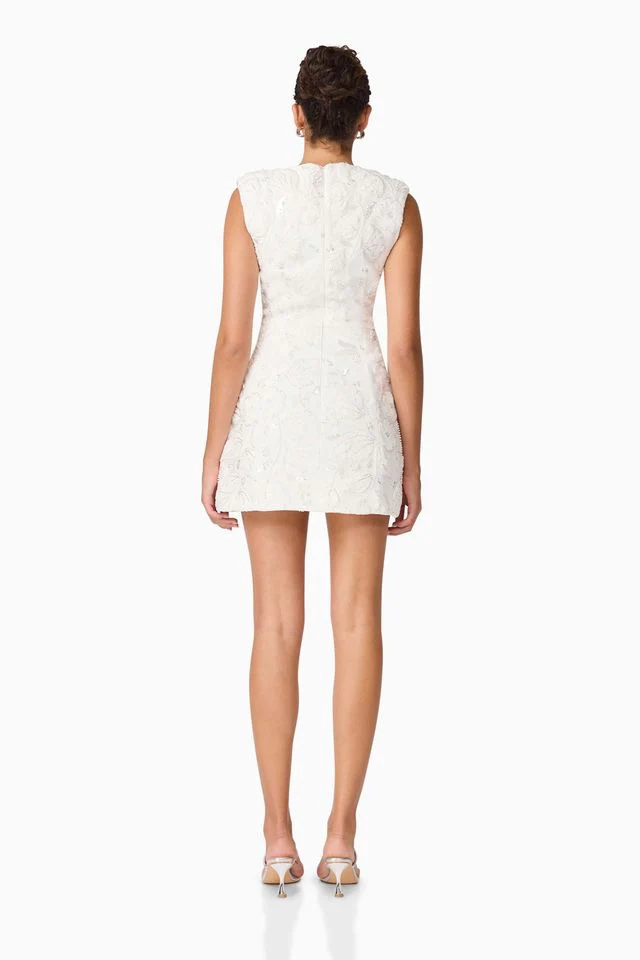 Elliatt Carol Tulip Mini Dress - White - Image 4