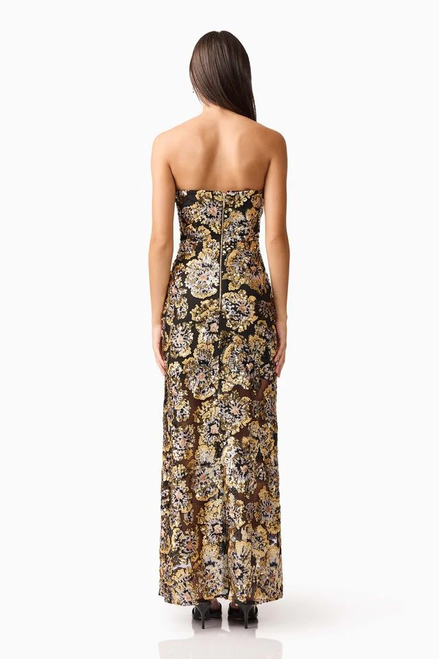 Elliatt Celeste Gown - Black Gold - Image 7