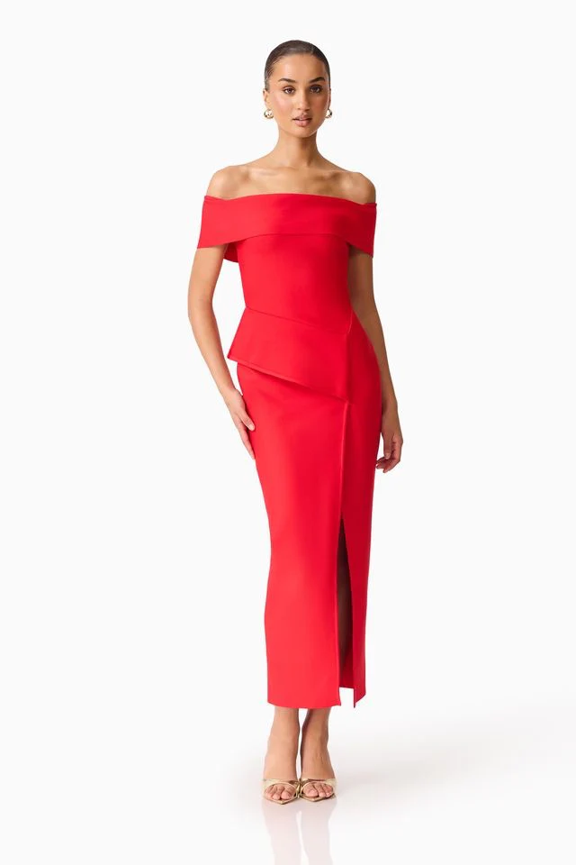 Elliatt Celia Gown - Red - Image 3