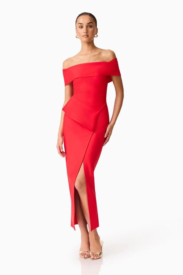 Elliatt Celia Gown - Red - Image 4