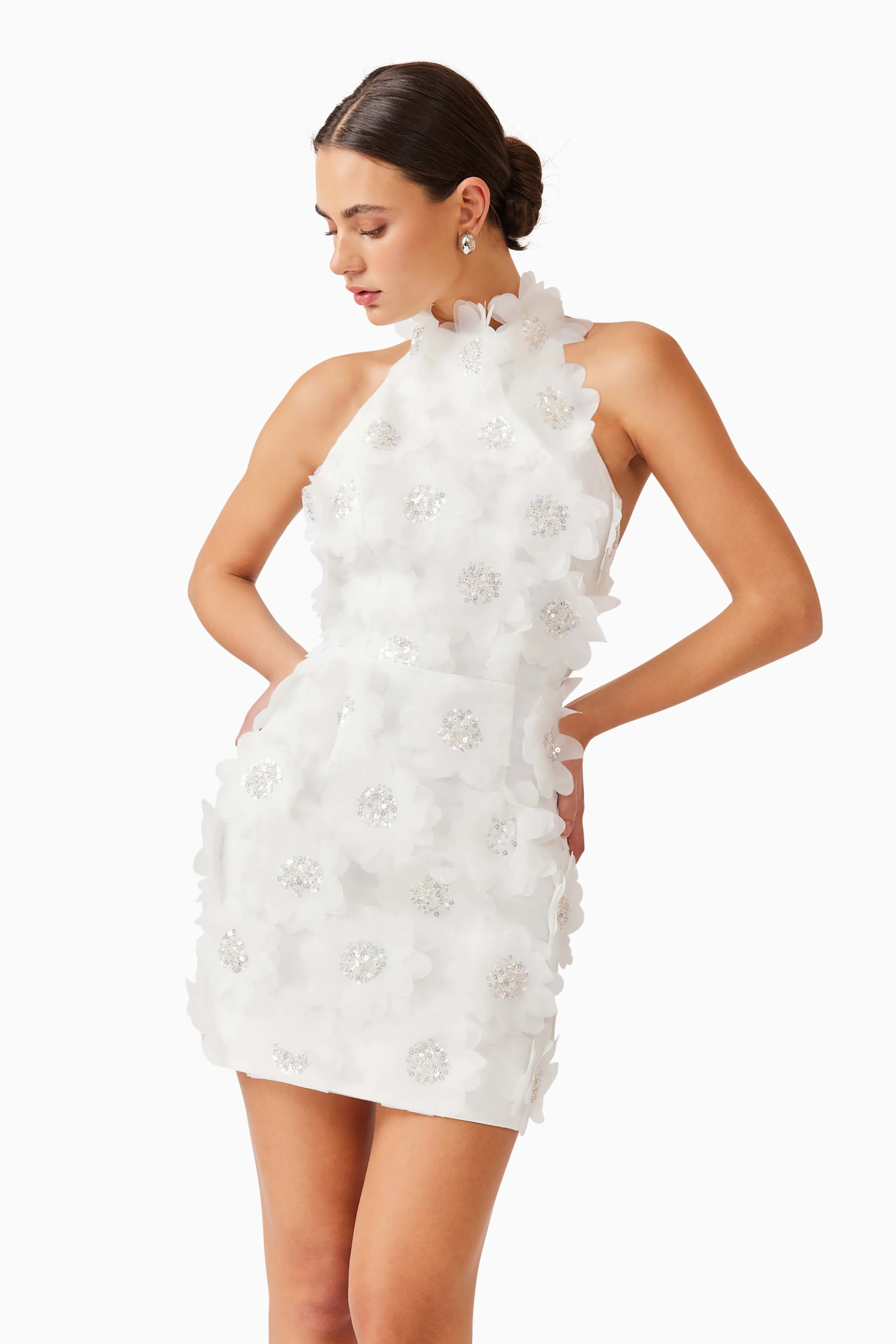 Elliatt Cherry Blossom Mini Dress - Ivory - Image 2
