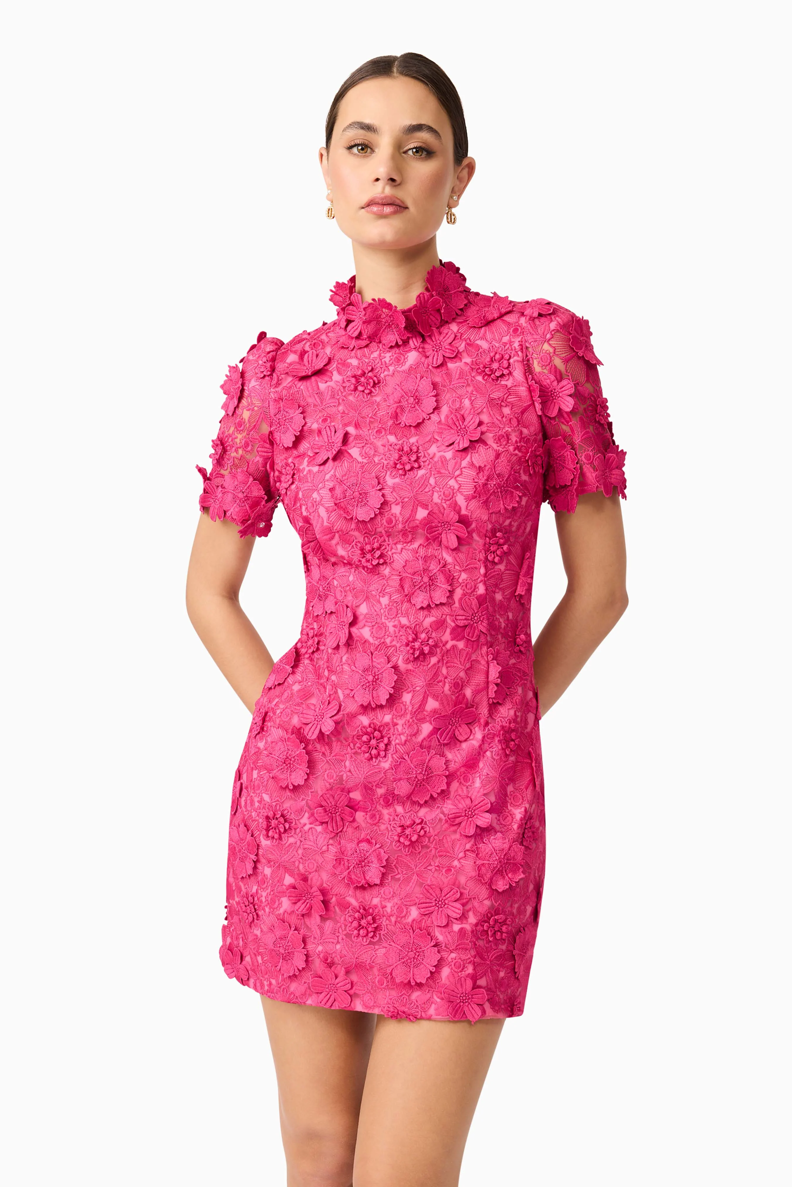 Elliatt Claudia Mini Dress - Fuchsia - Image 2