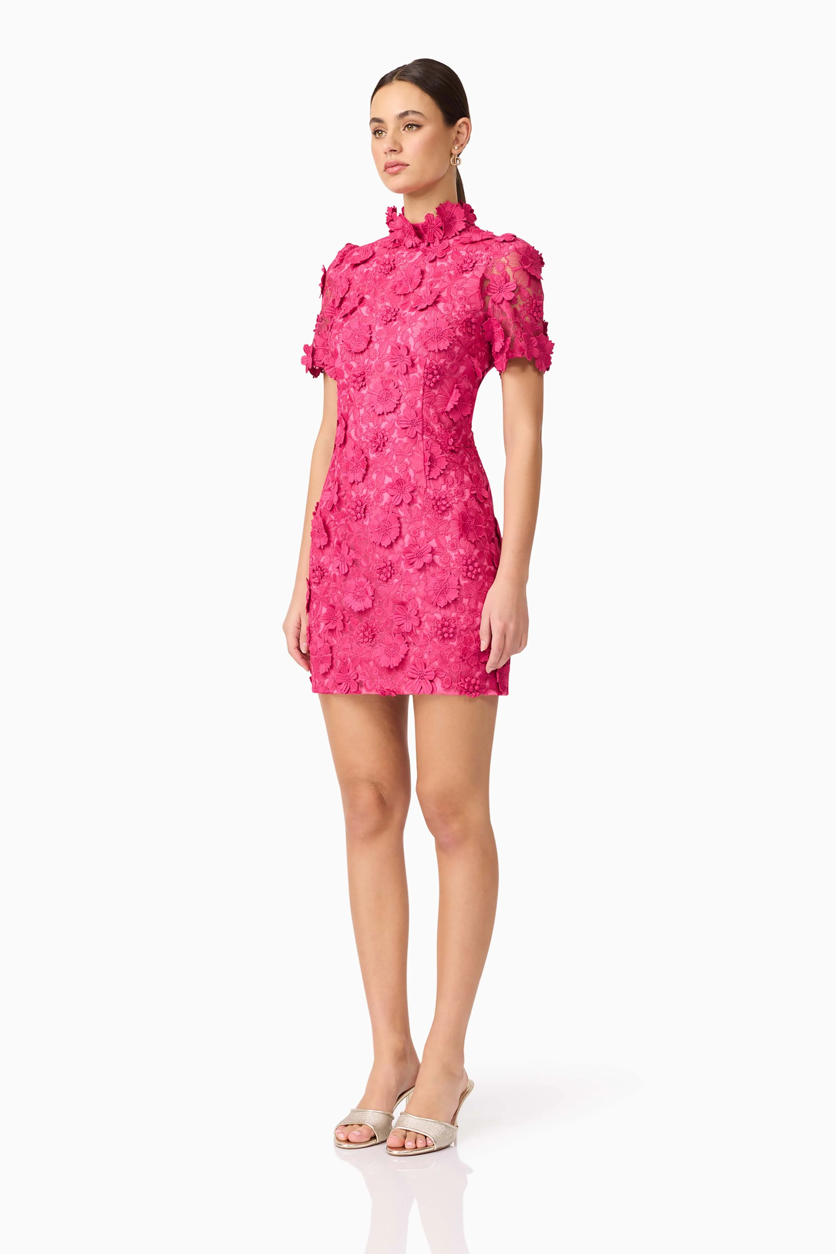 Elliatt Claudia Mini Dress - Fuchsia - Image 3