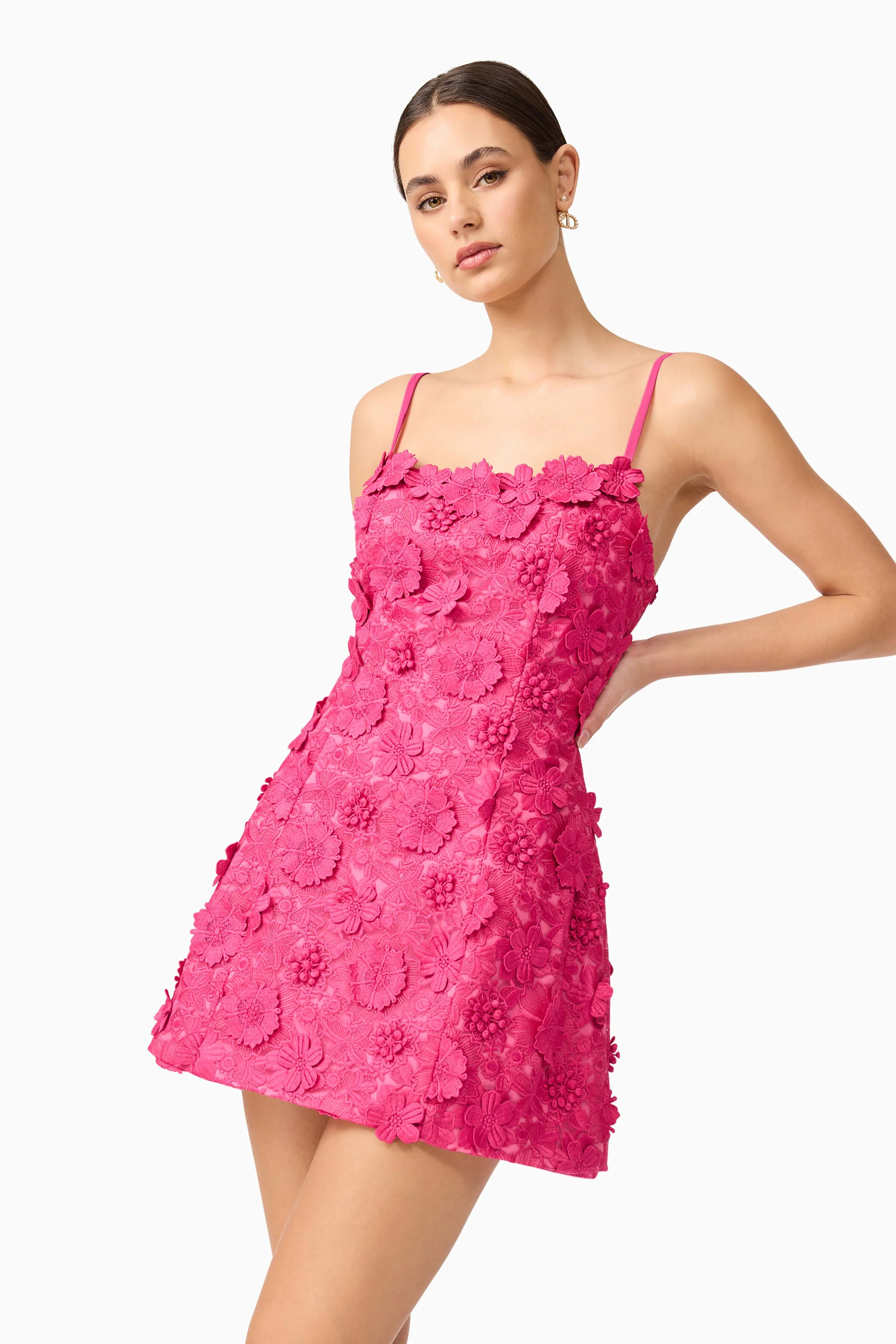 Elliatt Claudia Party Dress - Fuchsia - Image 2