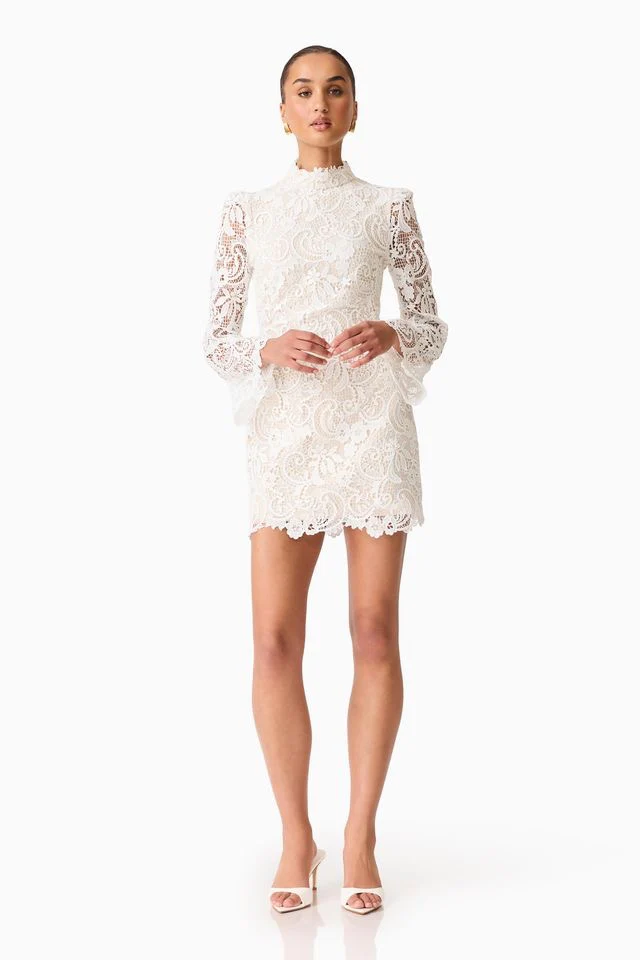 Elliatt Cora Mini Dress - White - Image 2