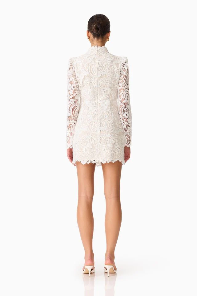 Elliatt Cora Mini Dress - White - Image 6