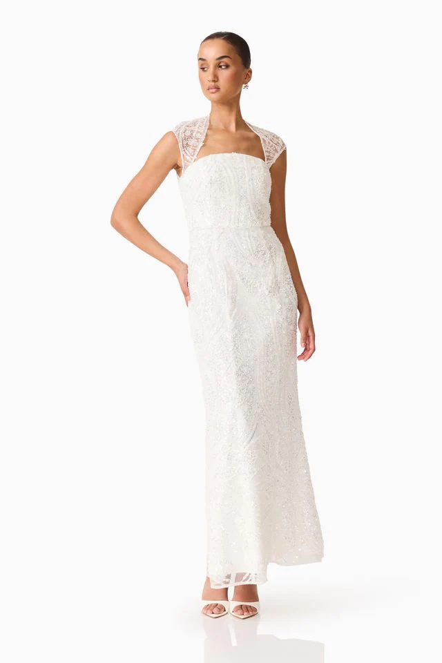 Elliatt Daelia Gown - White - Image 3