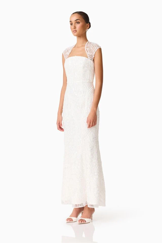 Elliatt Daelia Gown - White - Image 4