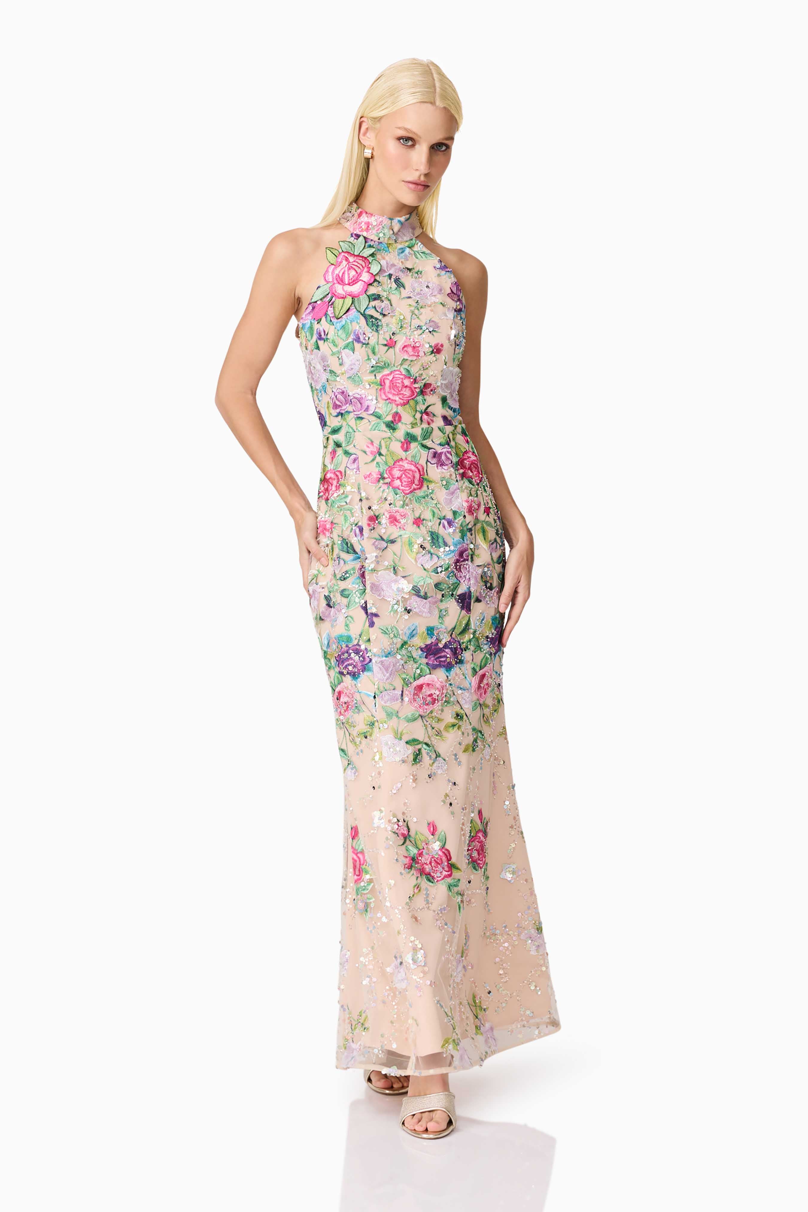 Elliatt Eliska Gown - Floral Multi - Image 4