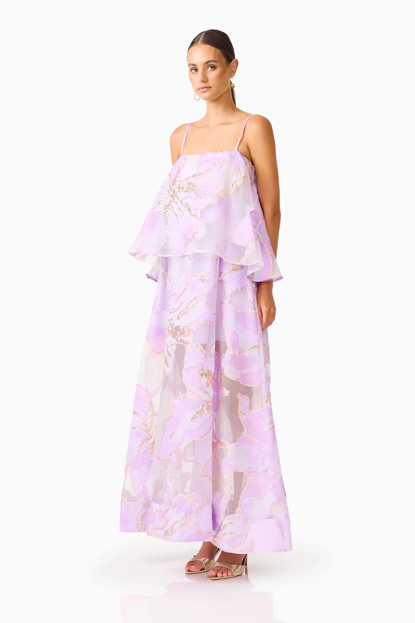 Elliatt Elysia Gown - Lilac Floral - Image 2