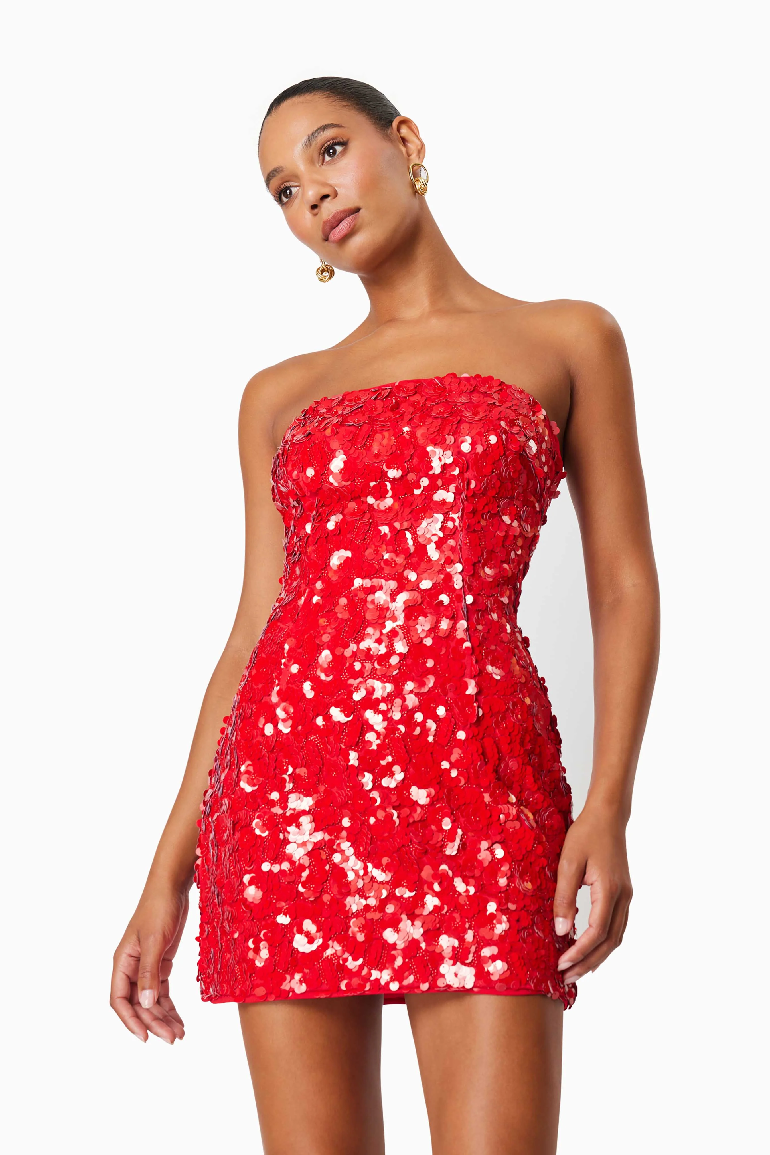 Elliatt Emma Party Dress - Red - Image 2