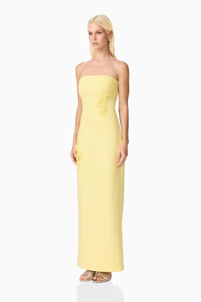 Elliatt Evee Maxi Dress - Lemon - Image 3
