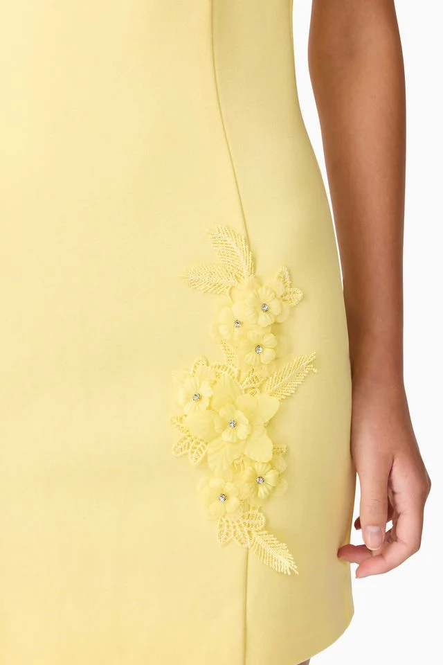 Elliatt Evee Mini Dress - Lemon - Image 6