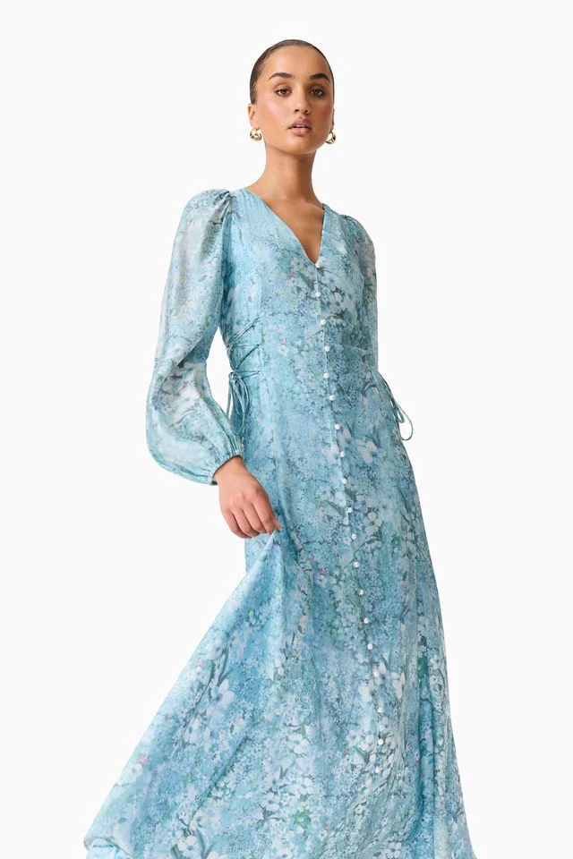 Elliatt Faye Maxi Dress - Blue Multi - Image 3