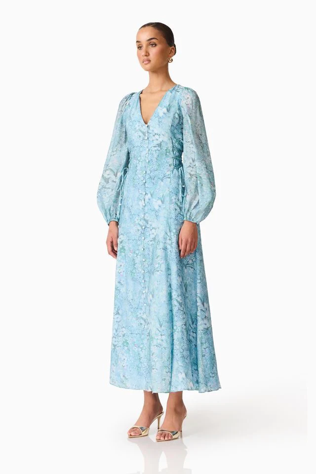 Elliatt Faye Maxi Dress - Blue Multi - Image 4