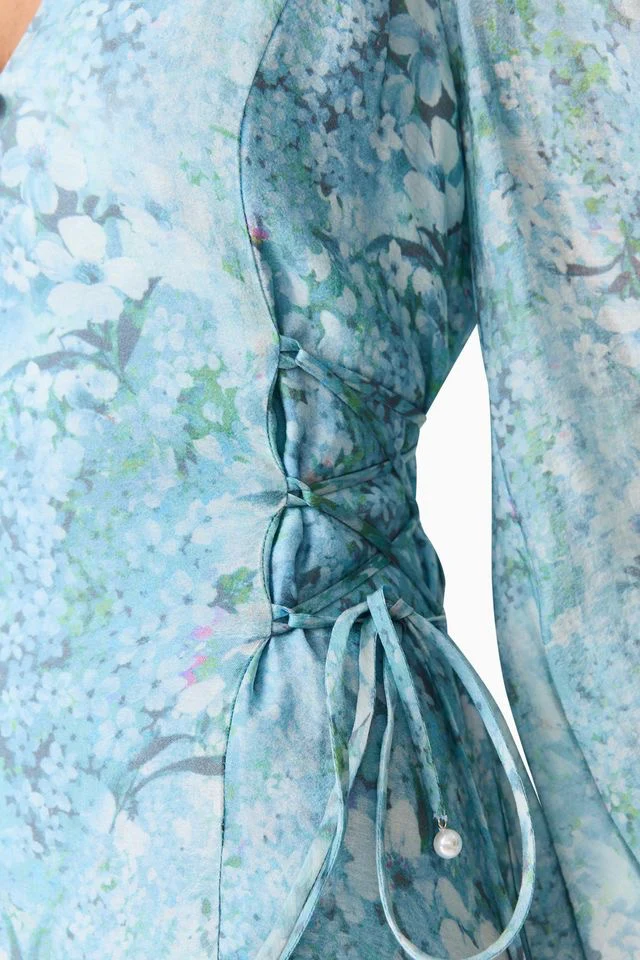 Elliatt Faye Maxi Dress - Blue Multi - Image 7