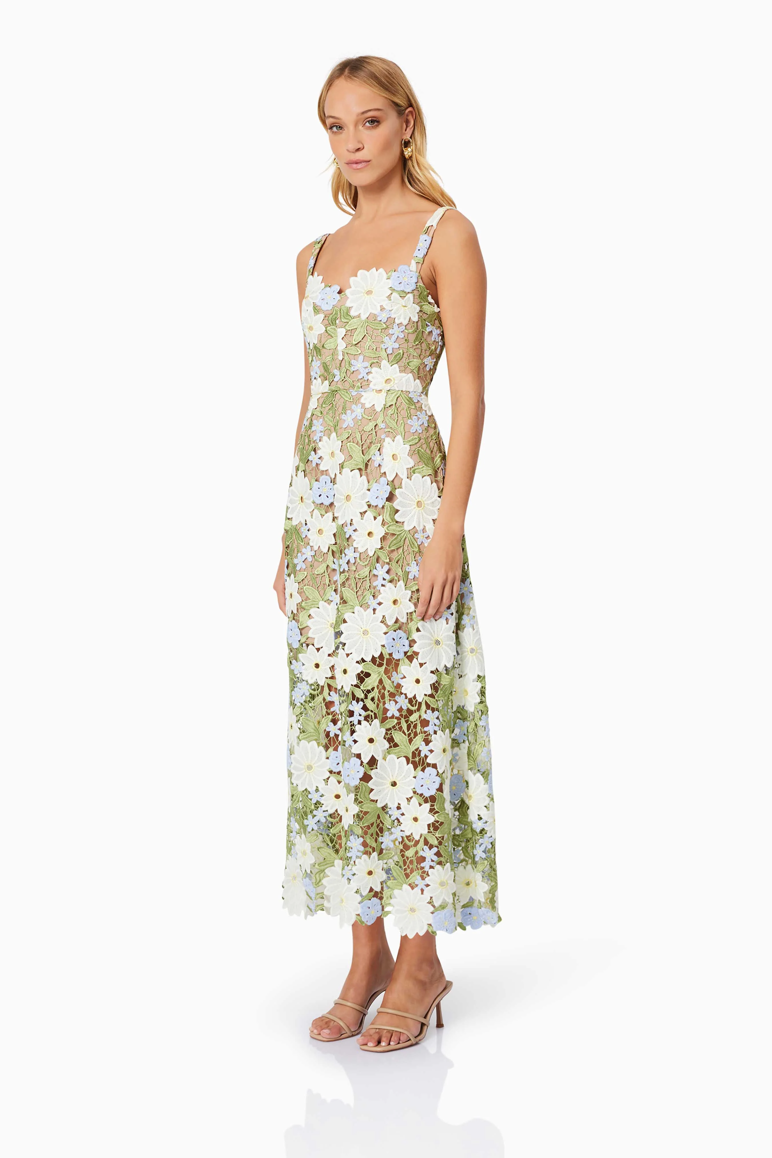 Elliatt Flora Midi Dress - Multi - Image 3