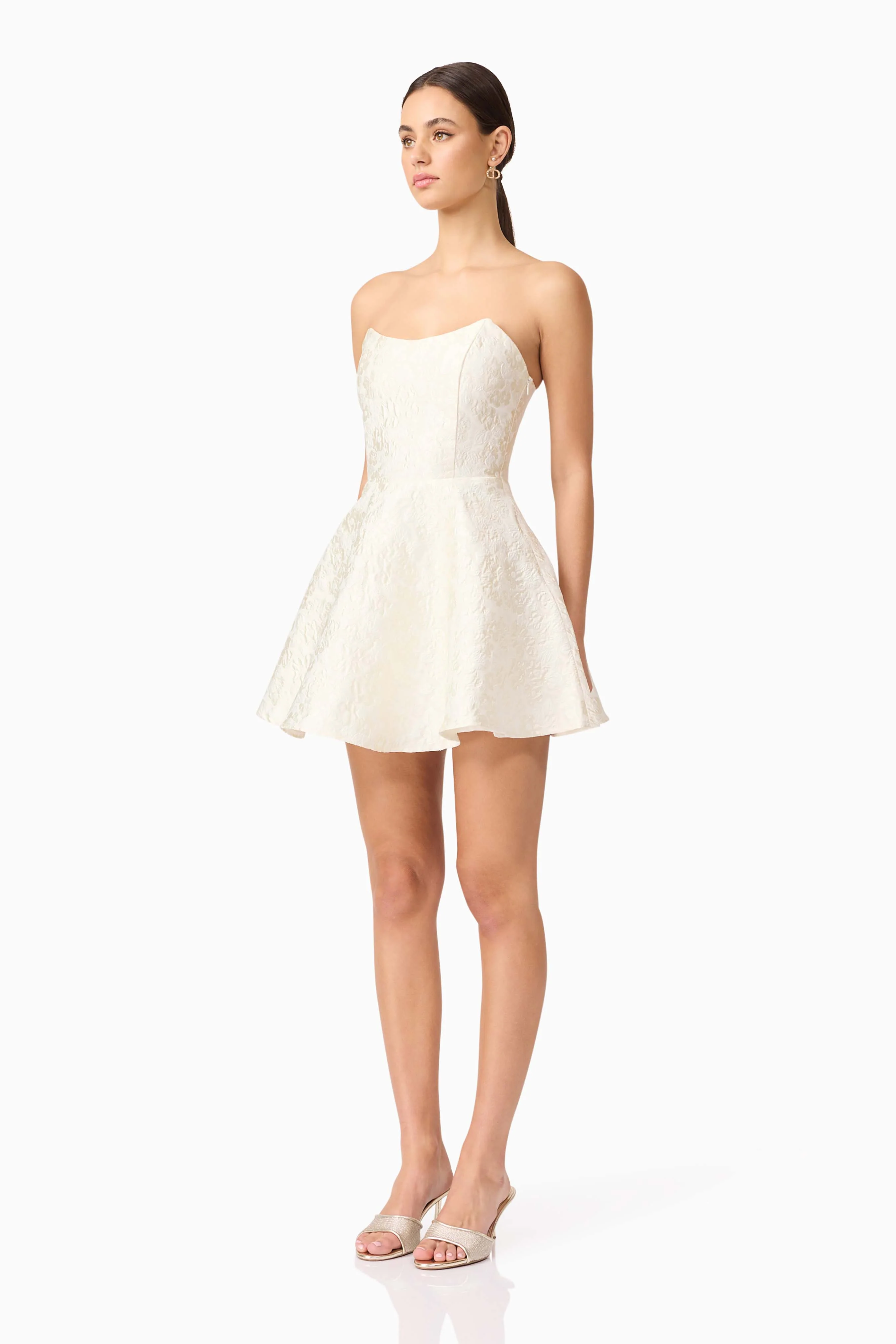 Elliatt Galadirel Strapless Mini Dress - Ivory - Image 3