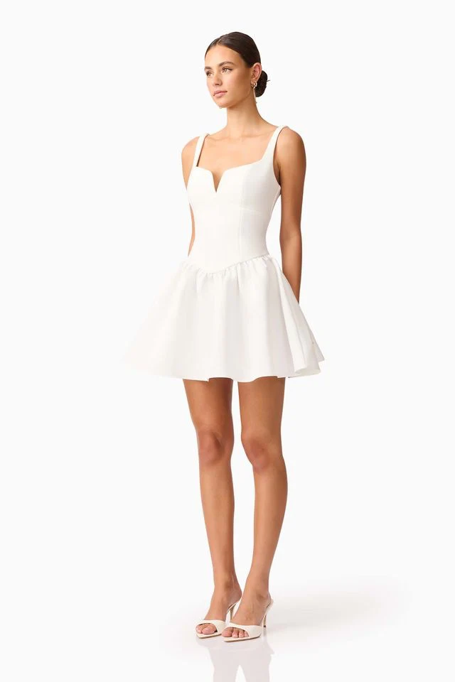 Elliatt Hester Mini Dress - Ivory - Image 3