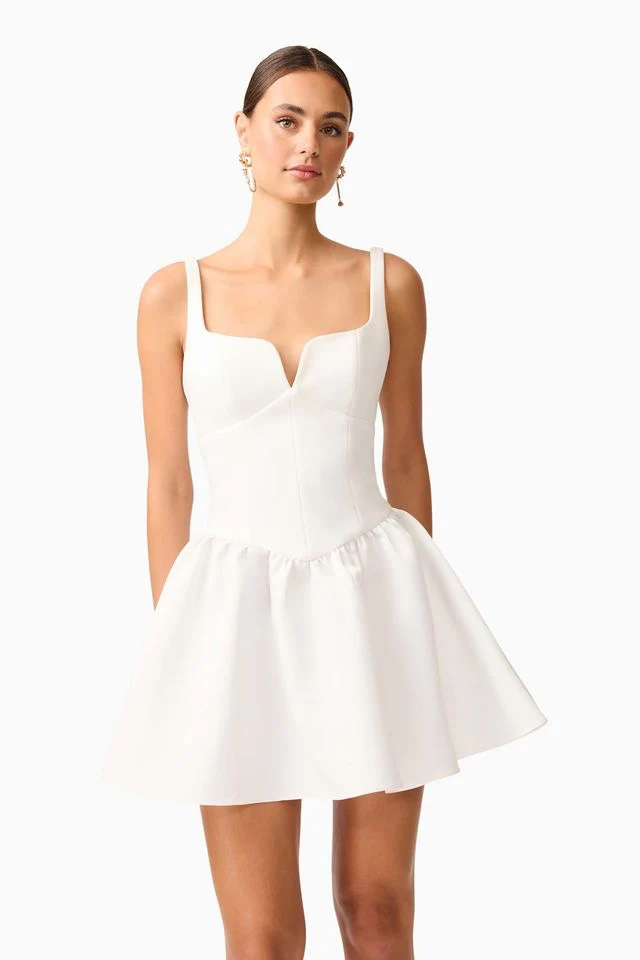 Elliatt Hester Mini Dress - Ivory - Image 4