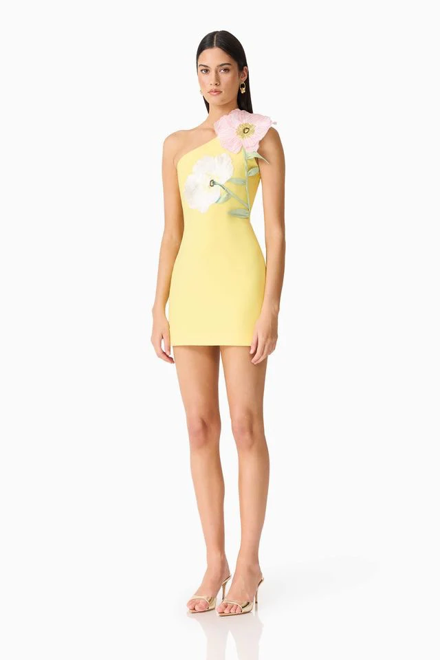 Elliatt Hope Mini Dress - Yellow - Image 4